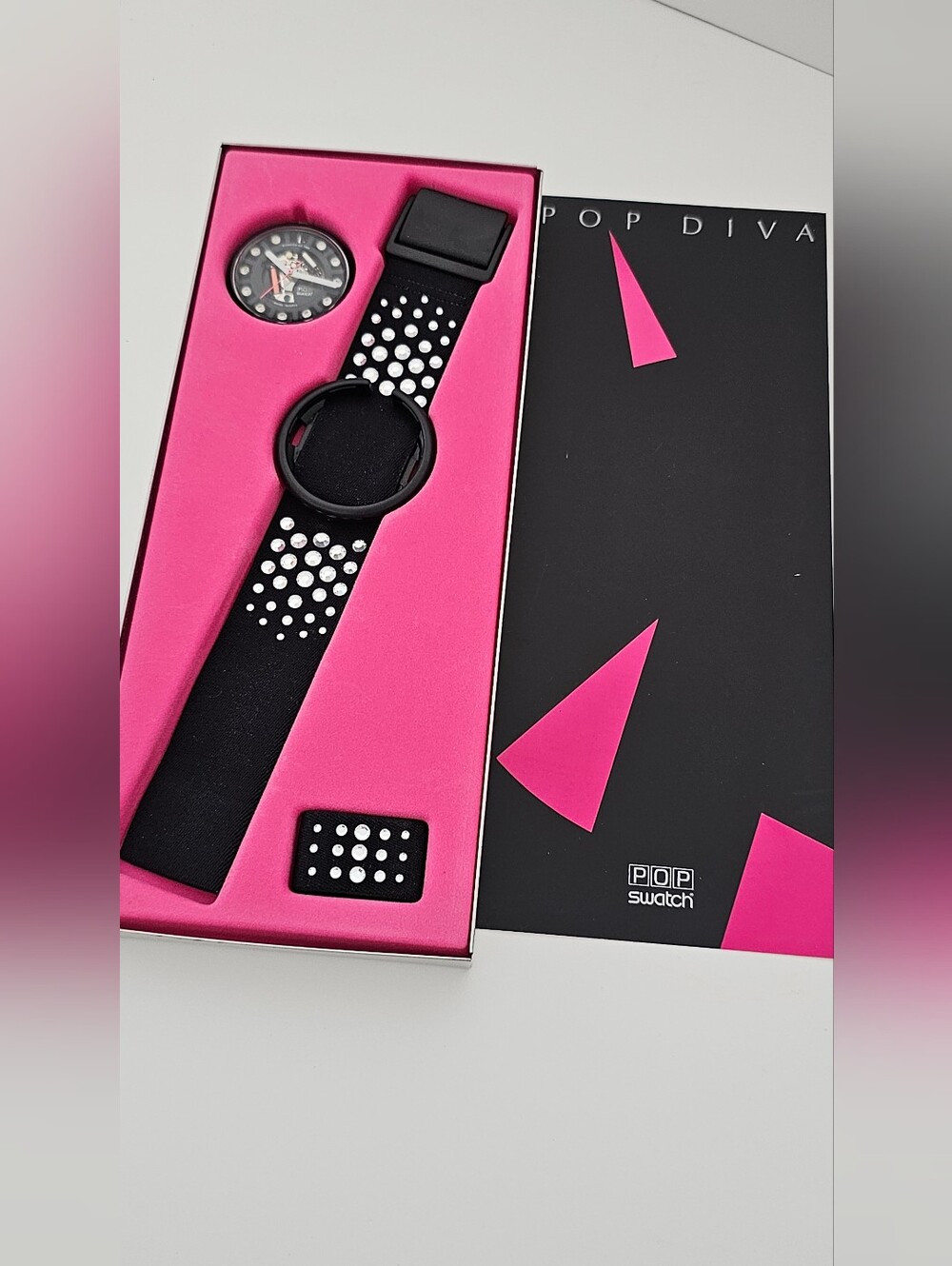 Vintage 1988 Swatch POP DIVA Limited Edition Christmas Watch With Box New
